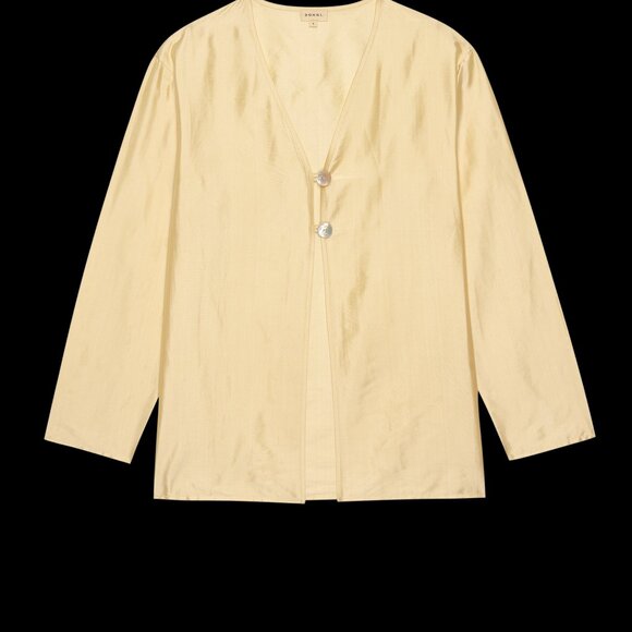 DONNI Taffeta Split Top Butter / L - Picture 2 of 3